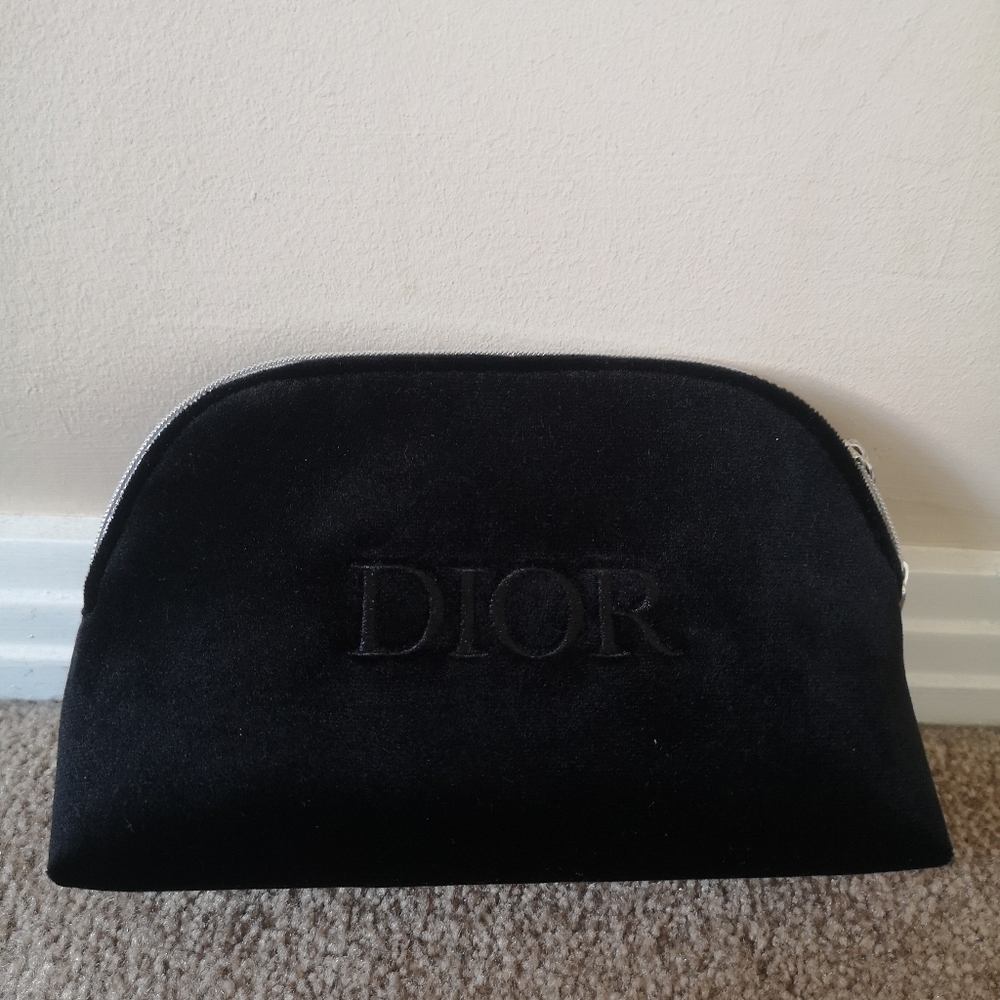Brand New Dior Black Velvet Pouch